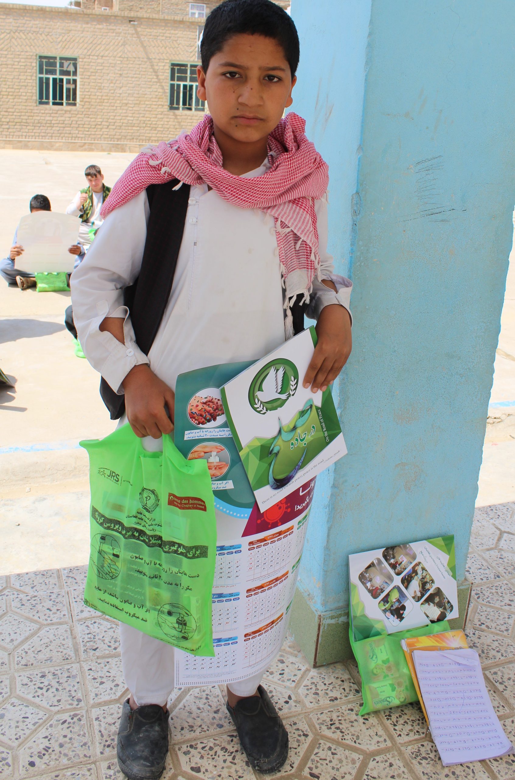 Distributing Health Kits Distributing Health Kits