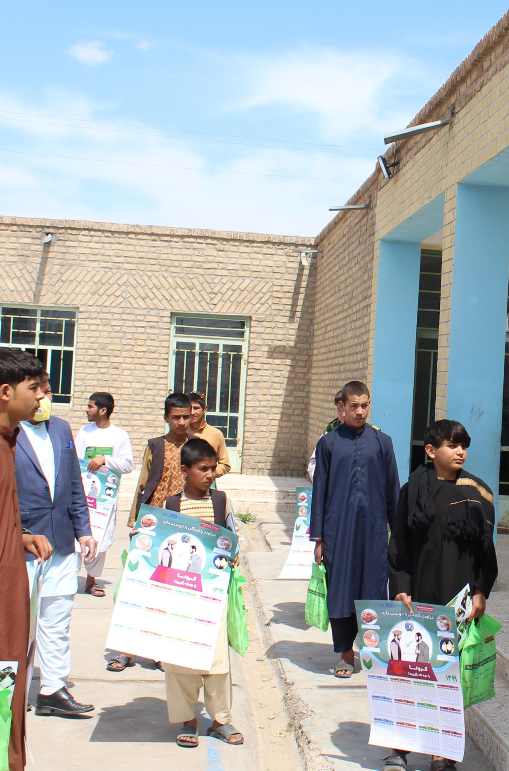 Distributing Health Kits Distributing Health Kits